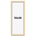 thumbnail image 1 of 10x26 Frame Beige Real Wood Picture Frame Width 0.75 inches | Interior Frame Depth 0.5 inches |, 1 of 8