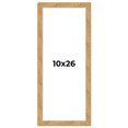 thumbnail image 1 of 10x26 Frame Beige Real Wood Picture Frame Width 1.25 inches | Interior Frame Depth 0.5 inches |, 1 of 8