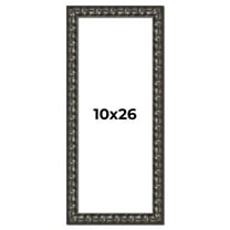 10x26 Frame Black-Brown Medieval Solid Wood Picture Frame | 1.5 Inch Moulding Width | Gotham