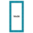 thumbnail image 1 of 10x26 Frame Blue Teal Burl Wood Picture Frame | 1.75 Inch Moulding Width | Interior Frame Depth 0.5, 1 of 8