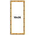 thumbnail image 1 of 10x26 Frame Gold Bamboo Solid Wood Picture Frame | 1 Inch Moulding Width | Interior Frame Depth, 1 of 8