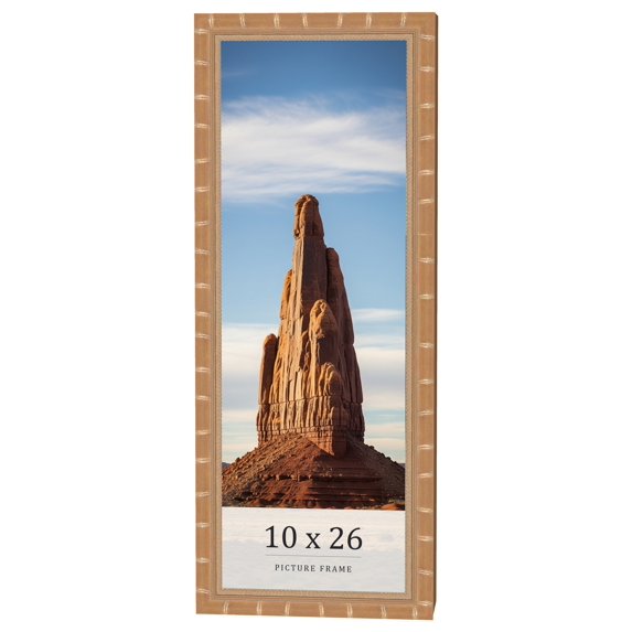 10x26 Frame Gold Real Wood Picture Frame Width 1.5 inches | Interior Frame Depth 0.5 inches |