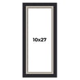 thumbnail image 1 of 10x27 Frame Black Real Wood Picture Frame Width 2.25 Inches | Interior Frame Depth 0.5 Inches |, 1 of 8