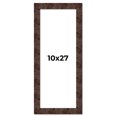 thumbnail image 1 of 10x27 Frame Brown Burl Real Wood Picture Frame Width 1.625 Inches | Interior Frame Depth 0.5 Inches, 1 of 8