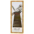 thumbnail image 1 of 10x27 Frame Gold Bamboo Solid Wood Picture Frame | 1 Inch Moulding Width | Interior Frame Depth, 1 of 8