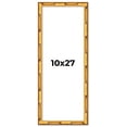 thumbnail image 1 of 10x27 Frame Gold Bamboo Solid Wood Picture Frame | 1 Inch Moulding Width | Interior Frame Depth, 1 of 8