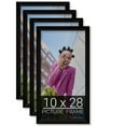 thumbnail image 1 of 10x28 Black Picture Frame for Puzzles Posters Photos or Artwork, Set of 4, 1 of 5