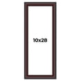 thumbnail image 1 of 10x28 Frame Brown Round Mahogany Solid Wood Picture Frame | 1.625 Inch Moulding Width | with UV, 1 of 8