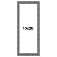 thumbnail image 1 of 10x28 Frame Silver Black Rustic Sonoma Solid Wood Picture Frame | 1.5 Inch Moulding Width |, 1 of 8