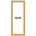 thumbnail image 1 of 10x29 Frame Gold Rustic Solid Wood Picture Frame | 1.25 Inch Wide Moulding | Rustique Gold, 1 of 8