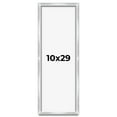 thumbnail image 1 of 10x29 Frame Silver Whitewashed Wood Grain Solid Wood Shadow Box | 0.75 Inch Moulding Width | 0.75, 1 of 8