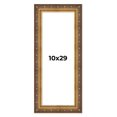 thumbnail image 1 of 10x29 Frame Vintage Gold Solid Wood Picture Frame | 2.5 Inch Moulding Width | Ornate Bronze Museo, 1 of 8