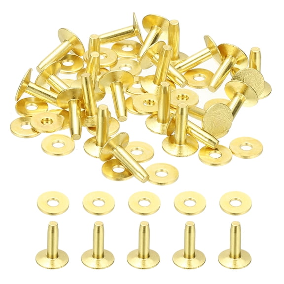 10x3.3x12mm Studs for Clothing, 100 Sets Spikes for Clothes Studs and Spikes Leather Rivets Burrs Brass Fastener Metal Screw Posts for Leather Jacket Crafting Crafts Fabric