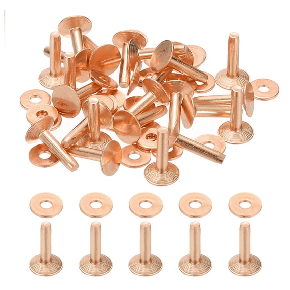 10x3.3x14mm Studs for Clothing, 100 Sets Spikes for Clothes Studs and Spikes Leather Rivets Burrs Copper Fastener Metal Screw Posts for Leather Jacket Crafting Crafts Fabric