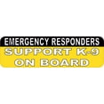 thumbnail image 1 of 10in x 3in Support K9 On Board Car Bumper Sticker Vinyl Truck Window Decal, 1 of 2
