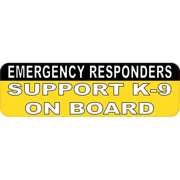 10x3 Support K9 On Board Car Bumper Sticker Vinyl Truck Window Decal