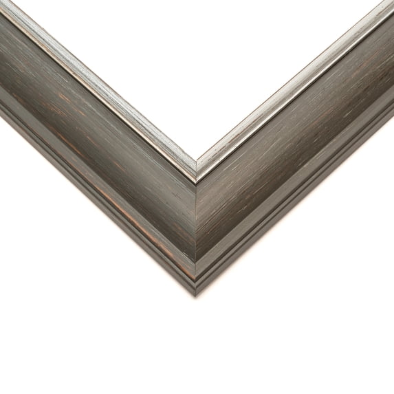 10x30 Contemporary Black Complete Wood Panoramic Frame with UV Acrylic, Foam Board Backing, & Hardware