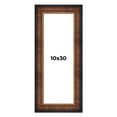 thumbnail image 1 of 10x30 Frame Brown Walnut Gold Ornate Trim Solid Wood Plein Air Picture Frame | 3 Inch Moulding, 1 of 8