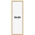 thumbnail image 1 of 10x30 Frame Natural Wood Picture Frame | 0.75 Inch Moulding Width | with UV Acrylic Plexiglass,, 1 of 8