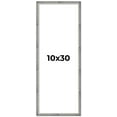 thumbnail image 1 of 10x30 Frame Silver Grey Distressed Solid Wood Picture Frame | 0.75 Inch Moulding Width | Interior, 1 of 8