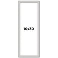 thumbnail image 1 of 10x30 Frame Silver Inner Slope Bevel Picture Frame | 1 Inch Moulding Width | 0.75 Inch Rabbet Depth, 1 of 8