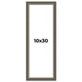 thumbnail image 1 of 10x30 Frame Silver Real Wood Picture Frame Width 1.25 Inches | Interior Frame Depth 0.5 Inches |, 1 of 8