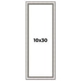 thumbnail image 1 of 10x30 Frame Silver Real Wood Picture Frame Width 1.25 Inches | Interior Frame Depth 0.5 Inches |, 1 of 8