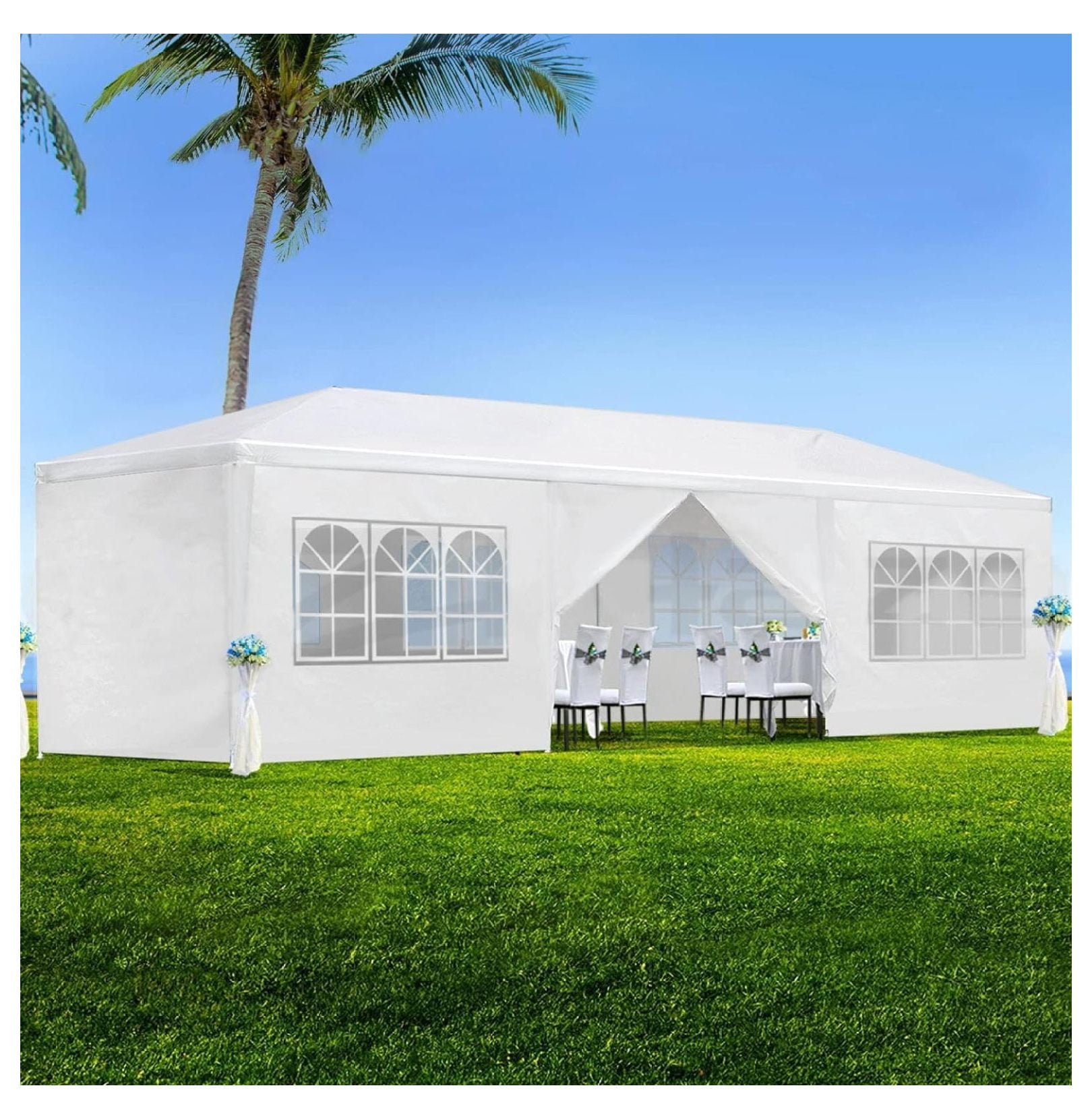 10x30 Party Tent, Outdoor Tents for Parties, White Wedding Tent, Event ...