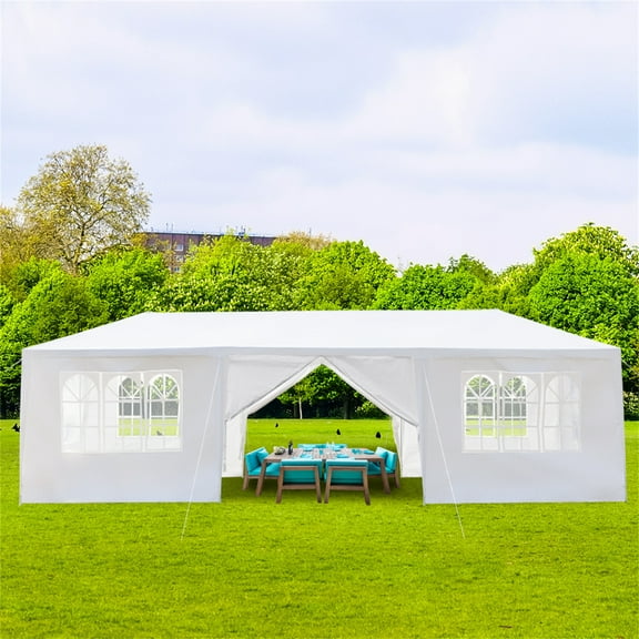 10x30feet Tents for Parties, Large Party Tent, Outdoor Canopy Tent for Wedding, Event, Backyard Tent for Temporary Event