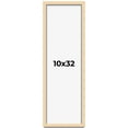 thumbnail image 1 of 10x32 Frame Beige Real Wood Picture Frame Width 0.75 inches | Interior Frame Depth 0.5 inches |, 1 of 8