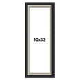 thumbnail image 1 of 10x32 Frame Black Real Wood Picture Frame Width 2.25 Inches | Interior Frame Depth 0.5 Inches |, 1 of 8