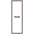 thumbnail image 1 of 10x32 Frame Brown Bamboo with Dark Coffee/Walnut Finish | Solid Wood Picture Frame Width 0.75, 1 of 8