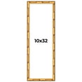 thumbnail image 1 of 10x32 Frame Gold Bamboo Picture Frame - Complete Modern Photo Frame Includes UV Acrylic Shatter, 1 of 8