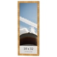 thumbnail image 1 of 10x32 Frame Gold Bamboo Solid Wood Picture Frame | 1 Inch Moulding Width | Interior Frame Depth, 1 of 8