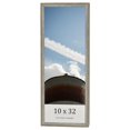 thumbnail image 1 of 10x32 Frame Grey Solid Wood Picture Frame Width 1 Inches | Interior Frame Depth 0.5 Inches |, 1 of 8