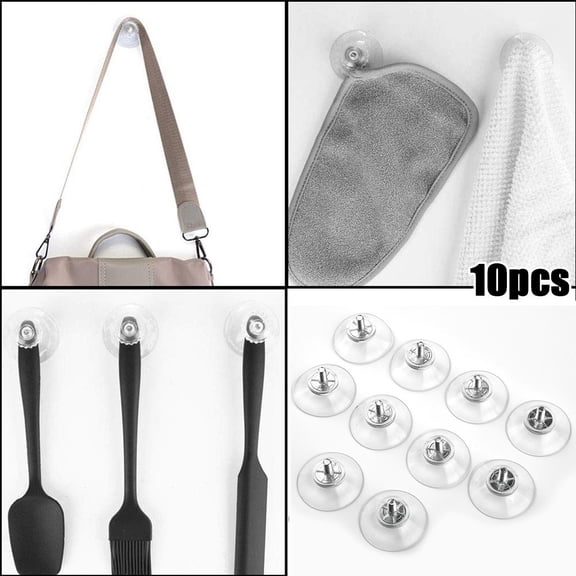 10x32mm Trade Plate Holders Suction Cups Thumb Screw Pads Suckers Plastic Nut