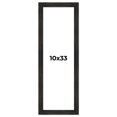 thumbnail image 1 of 10x33 Frame Black Rustic Barnwood Solid Wood Picture Frame | 1.5 Inch Moulding Width | Includes UV, 1 of 8