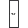 thumbnail image 1 of 10x34 Frame Brown Solid Wood Picture Frame - Complete Modern Photo Frame Includes UV Acrylic, 1 of 8