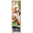 thumbnail image 1 of 10x35 Frame Gold Bronze Modern Solid Wood Picture Frame | 0.75 Inch Moulding Width | Includes UV, 1 of 8