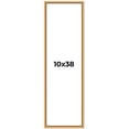 thumbnail image 1 of 10x38 Frame Beaded Gold Solid Wood Picture Frame | 0.75 Inches Moulding Width | Liscio Oro, 1 of 8