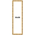 thumbnail image 1 of 10x38 Frame Gold Bamboo Solid Wood Picture Frame | 1 Inch Moulding Width | Interior Frame Depth, 1 of 8