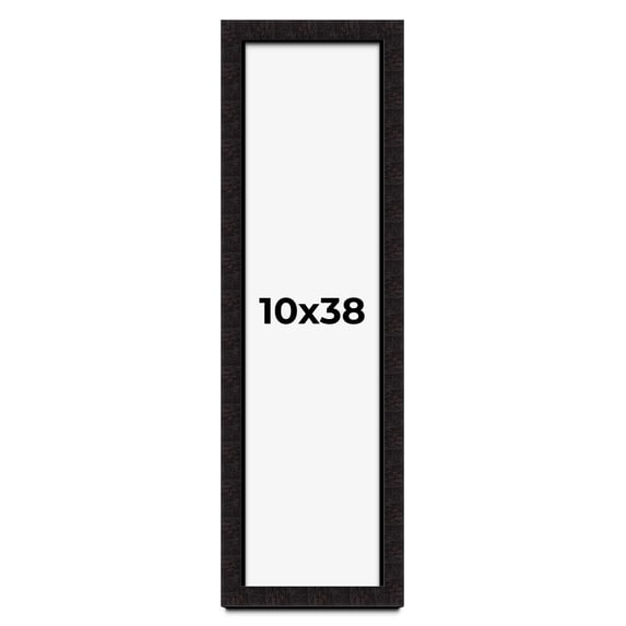 10x38 Shadow Box Black Solid Wood Display Picture Frame | 1 Inch Rabbet Depth | | 1.375 Inch