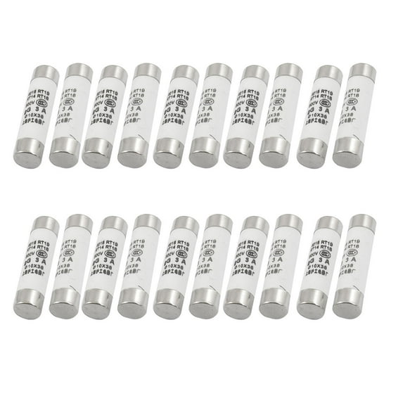 10x38mm R015 RT18 RT14 gG Fast Blow Fuse Link Protectors 500V 3A 20Pcs