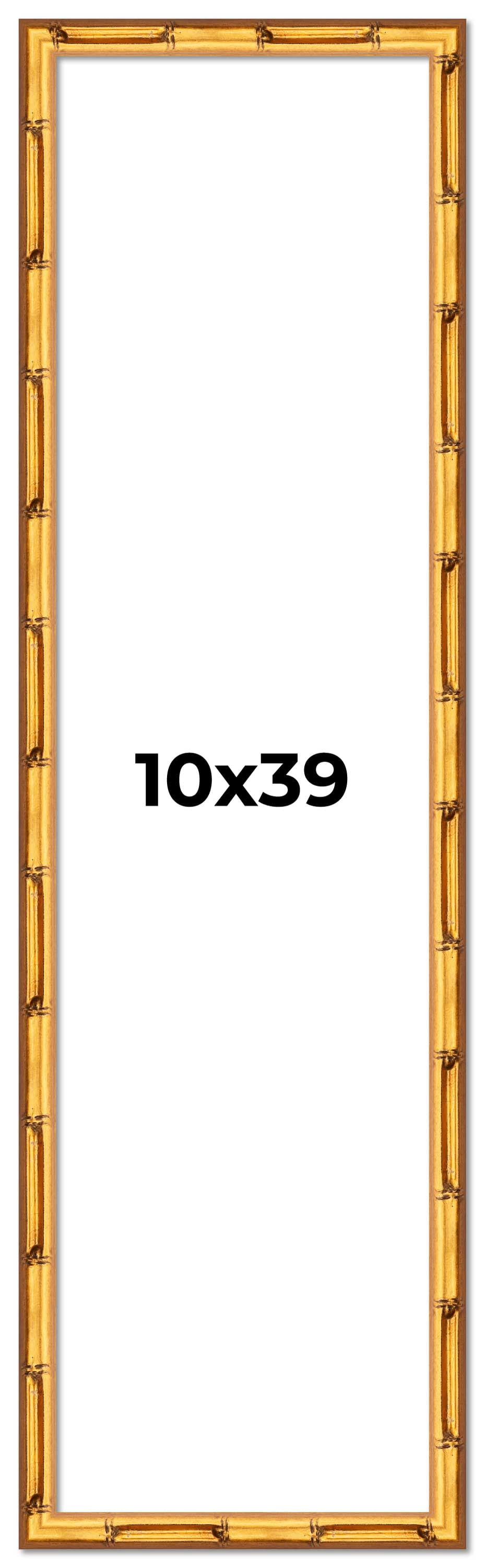 10x39 Frame Gold Bamboo Picture Frame - Complete Modern Photo Frame ...