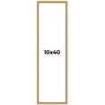 thumbnail image 1 of 10x40 Frame Beaded Gold Solid Wood Picture Frame | 0.75 Inches Moulding Width | Liscio Oro, 1 of 8