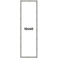 thumbnail image 1 of 10x40 Frame Silver Grey Distressed Solid Wood Picture Frame | 0.75 Inch Moulding Width | Interior, 1 of 8