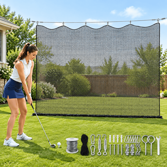 10x40FT Net with Accessory Heavy Duty Golf Practice Hitting Net