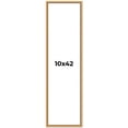 thumbnail image 1 of 10x42 Frame Beaded Gold Solid Wood Picture Frame | 0.75 Inches Moulding Width | Liscio Oro, 1 of 8