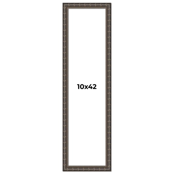 10x42 Frame Black Bamboo Solid Wood Picture Frame Width 1.5 Inches | Interior Frame Depth 0.5