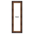 thumbnail image 1 of 10x42 Frame Brown Walnut Gold Ornate Trim Solid Wood Plein Air Picture Frame | 3 Inch Moulding, 1 of 8